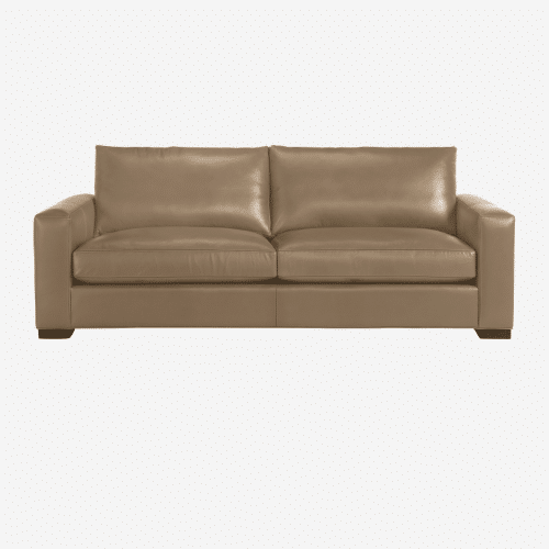 Burrow metro leather sofa 
